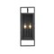 Z-Lite Lucian 2 Light Outdoor Wall Sconce, Black & Clear 598M-BK - alternate 3